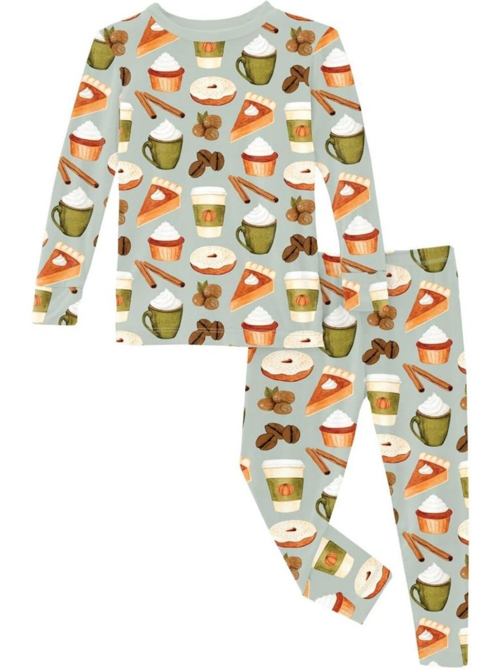 Cozy Print Pajama Set for Kids, Short & Long Sleeve, Snug Fit, Long Pants
